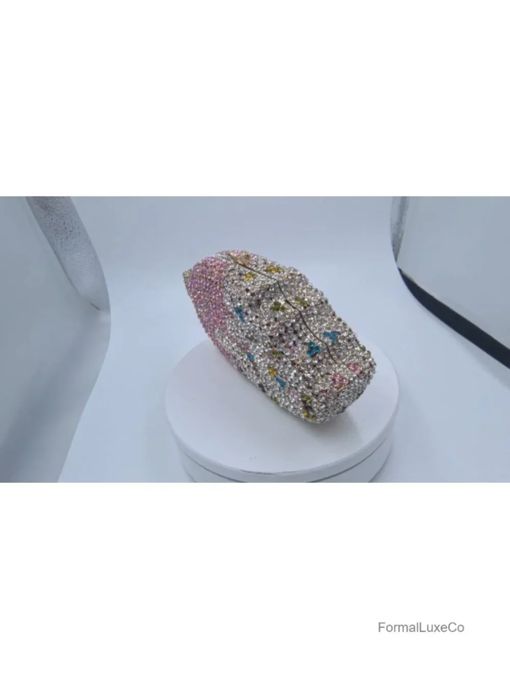 Novelty Mini Popsicle Crystal Clutch Bag Rhinestone Evening Handbag Prom Purse